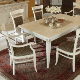 Стол прямоугольный 140 см Venezia Bianco 895/B
