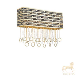 Настенный светильник PERSO W4930.3 Gold&Black