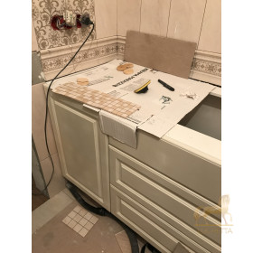 Тумба под раковину в санузел эмаль на МДФ