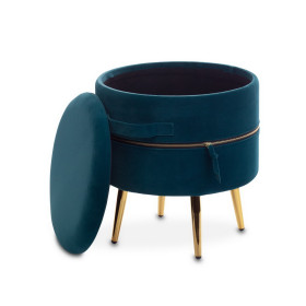 Пуфик Stockholm big с молнией (NAVY BLUE)