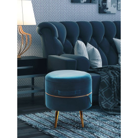 Пуфик Stockholm big с молнией (NAVY BLUE)