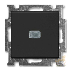 Выключатель одноклавишный с индикацией? ABB Basic 55, шато