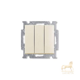 Выключатель трехклавишный? ABB Basic 55, слоновая кость
