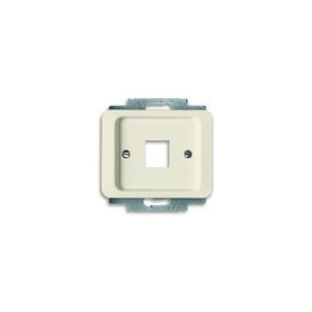 Корпус одинарной прямой телефонной/компьютерной розетки (мех 210, 211)? ABB BJE Alpha Nea/Exl, кремовый