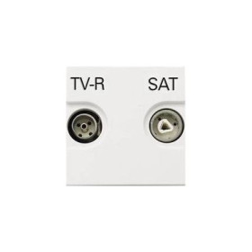 Розетка TV/FM/SAT, единственная (2 мод?уля) ABB Niessen Zenit, белый