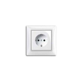 ABB Розетка basic 55 альпийский белый