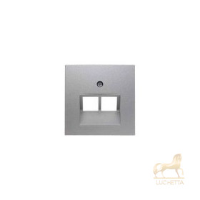 Центральная панель для UAE/E-DAT Design/Telekom розетка ISDN Berker S.1/B.7, алюминий