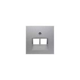 Центральная панель для UAE/E-DAT Design/Telekom розетка ISDN Berker S.1/B.7, алюминий