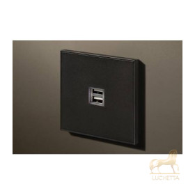 Двойная USB розетка в сборе Lithoss Void, Matt black