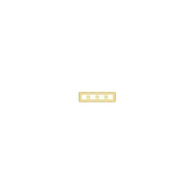 Рамка на 4 поста гор/верт FEDE EMPORIO, gold white patina