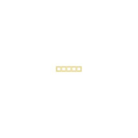 Рамка на 5 постов гор/верт FEDE EMPORIO, gold white patina