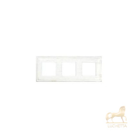 Рамка на 3 поста гор/верт FEDE MADRID, white decape