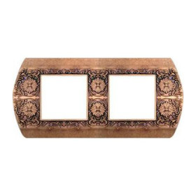 Рамка на 2 поста гор/верт FEDE SANREMO, rustic copper