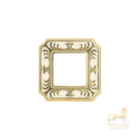 Рамка на 1 пост гор/верт FEDE SMALTO ITALIANO SIENA, pearl white