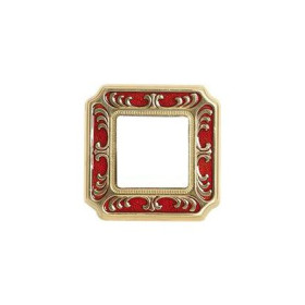 Рамка на 1 пост гор/верт FEDE SMALTO ITALIANO SIENA, ruby red