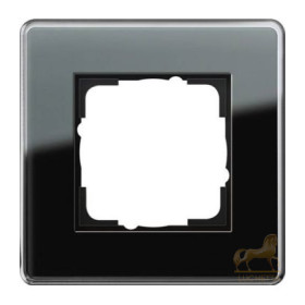 Рамка на 1 пост Gira Esprit Glass C, черное стекло