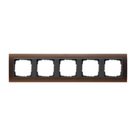 Рамка на 5 постов Gira Event, Opaque темно-коричневый/антрацит
