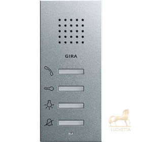 Gira S-55 Алюминий Внутренняя квартирная станция (аудио) наружного монтажа hand free