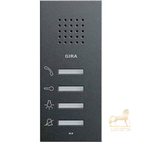 Gira S-55 Антрацит Внутренняя квартирная станция (аудио) наружного монтажа hand free