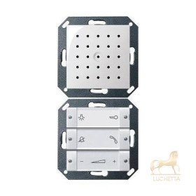 Gira S-55 Бел глянц Внутренняя квартирная станция (аудио) скрытого монтажа hand free прозр клавиши