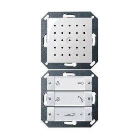 Gira S-55 Бел глянц Внутренняя квартирная станция (аудио) скрытого монтажа hand free прозр клавиши