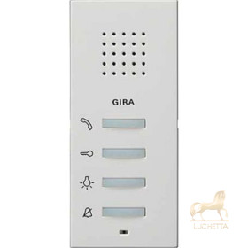 Gira S-55 Бел Внутренняя квартирная станция (аудио) наружного монтажа hand free