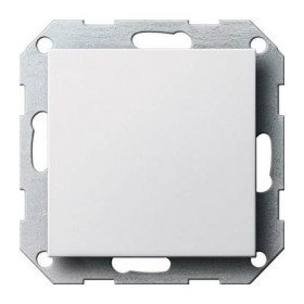 Заглушка с опорной платой Gira System 55, белый глянец