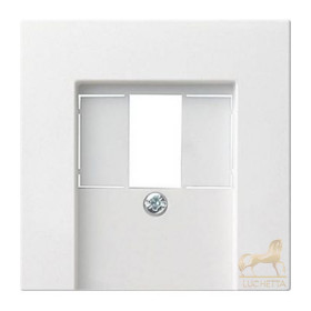 Накладка для TAE и USB без поля для надписи Gira System 55, белый
