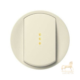 Клавиша одинарная с индикацией Legrand Celiane, слоновая кость