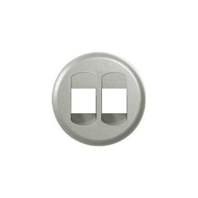 Накладка с держателем этикеток для информационной розетки RJ 45 1 или 2 выхода Legrand Celiane, титан