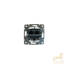 Информационная розетка RJ 45 - категория 5e - UTP - 2 коннектора - монтаж на винтах, Legrand Galea Life