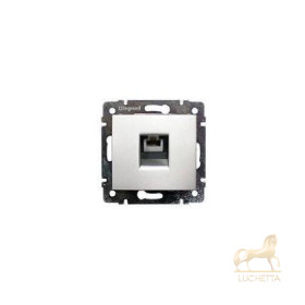 Телефонная розетка RJ 11 - 4 контакта - 1 выход, Legrand Valena, белый