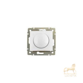 Светорегулятор поворотный 40-400W для л/н (вкл поворотом) Legrand Valena, белый