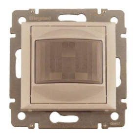 Legrand Valena Слоновая кость Датчик движения Cтандарт 40-320Вт для л/н,2-х проводная схема подключ.