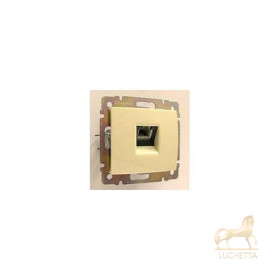 Телефонная розетка RJ 11 - 4 контакта - 1 выход, Legrand Valena, слоновая кость