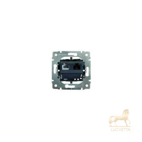 Механизм телефонной розетки RJ 45/11 CAT6 UTP, 2 коннектора, Legrand Galea Life