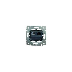 Механизм телефонной розетки RJ 45/11 CAT6 UTP, 2 коннектора, Legrand Galea Life