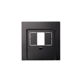 Merten SM Антрацит Накладка аудиорозетки 2-ой (к мех-м 46701х)
