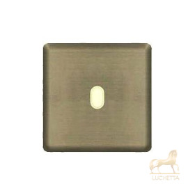 Монтажная плата для выключателя тумблерного типа с 1 коннектором FEDE, antic silver + beige