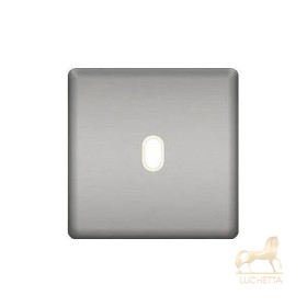 Монтажная плата для выключателя тумблерного типа с 1 коннектором FEDE, bright chrome + beige