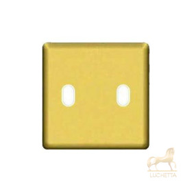 Монтажная плата для выключателя тумблерного типа с 2 коннекторами FEDE, real gold + beige