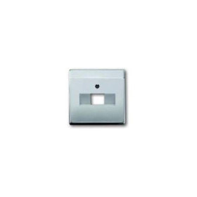 Накладка телефонной розетки ABB Pure, сталь