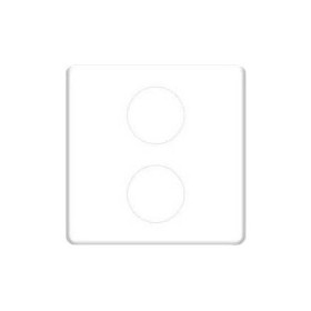 Монтажная плата для механизмов с двумя коннекторами TV/SAT FEDE, белый