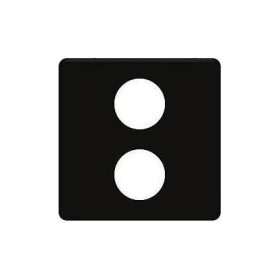 Монтажная плата для механизмов с двумя коннекторами TV/SAT FEDE, черный