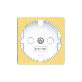 Обрамление розетки 2к+з FEDE, bright gold + white