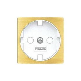 Обрамление розетки 2к+з FEDE, bright patina + white