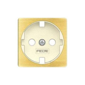 Обрамление розетки 2к+з FEDE, bright patina + beige