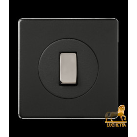 Одноклавишный выключатель/переключатель10А, Varilight Varigrid, Matt Black