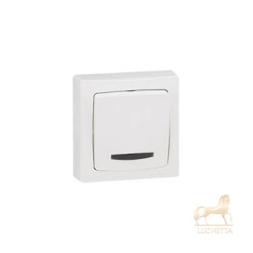 Переключатель 1-кл с подсветкой Legrand Oteo Белый 86117