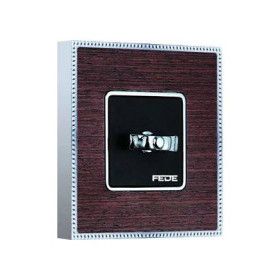 Поворотный выключатель в сборе FEDE BELLE EPOQUE WOOD, wenge-bright chrome